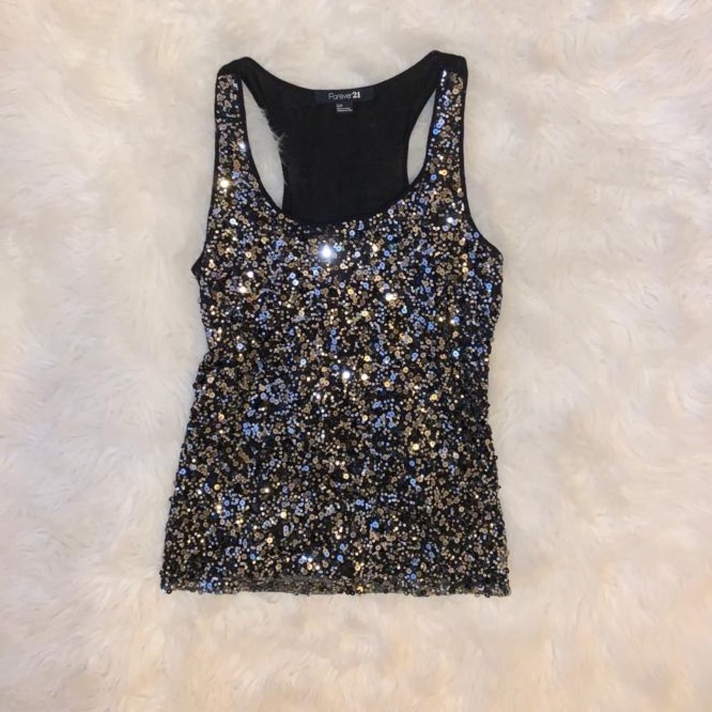 Shiny Sequin Top